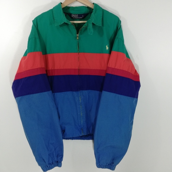 Polo Ralph Lauren Other - Vtg 90s Ralph Lauren Polo Windbreaker Size XL